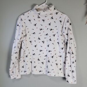 Halloween mock neck long sleeve top